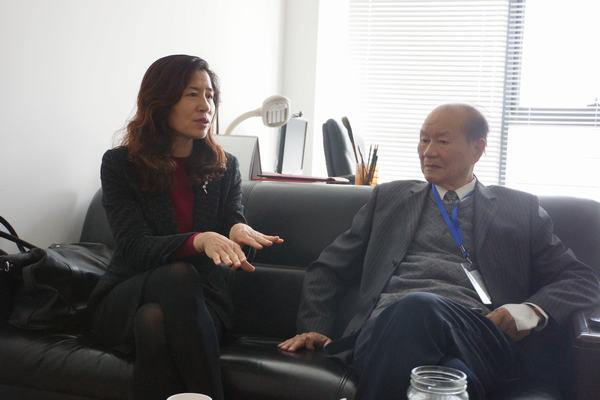 刘景凤秘书长赴清华大学拜访潘际銮院士